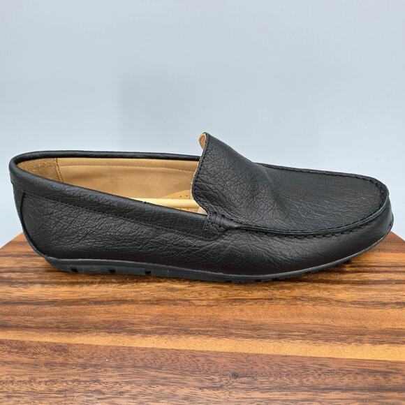 Footjoy FJ Club Casual Loafers Mens 10 M Black Leather Slip On Golf Moc Shoes - Picture 1 of 8